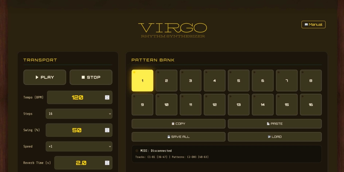 Virgo Rhythm Synthesizer