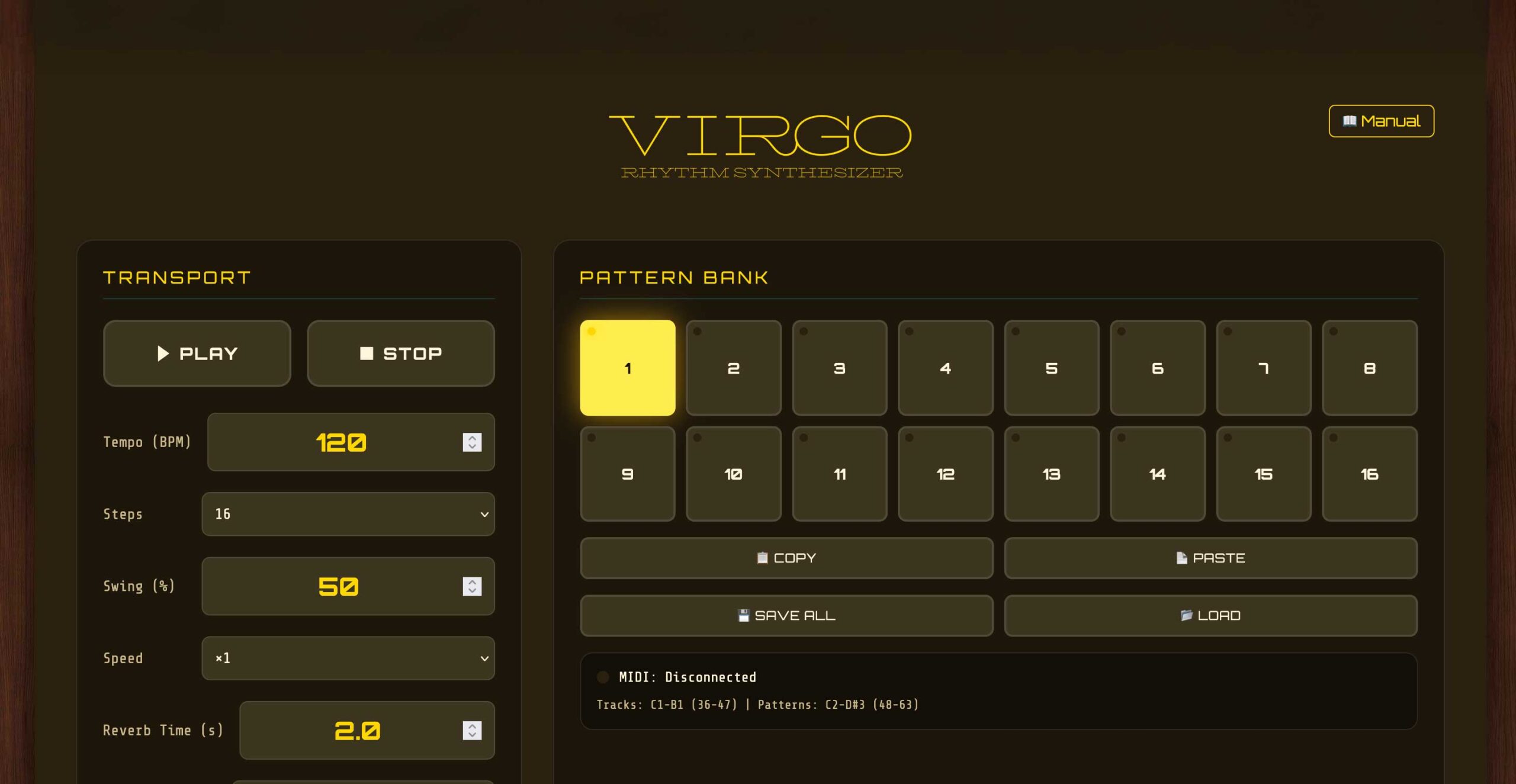 Virgo Rhythm Synthesizer